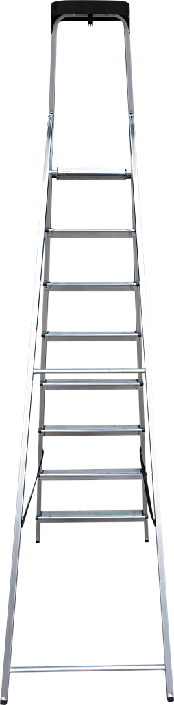 Алюминиевая стремянка с органайзером, ступени 80 мм NV 1115