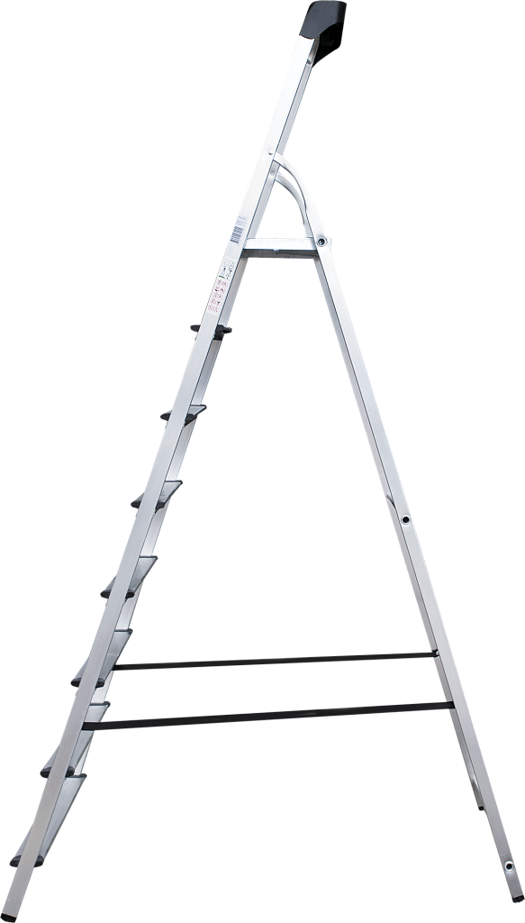 Алюминиевая стремянка с органайзером, ступени 80 мм NV 1115