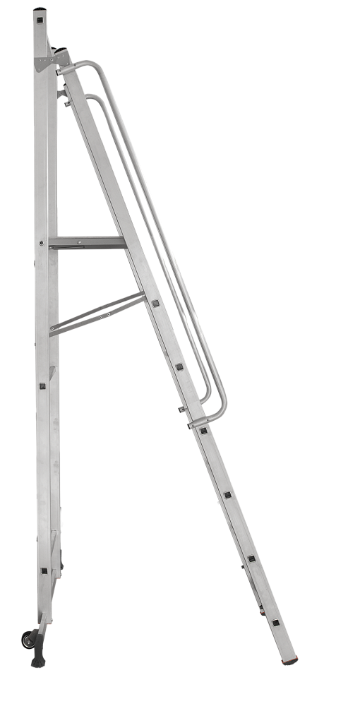 Передвижная лестница-стремянка с платформой NV 1540