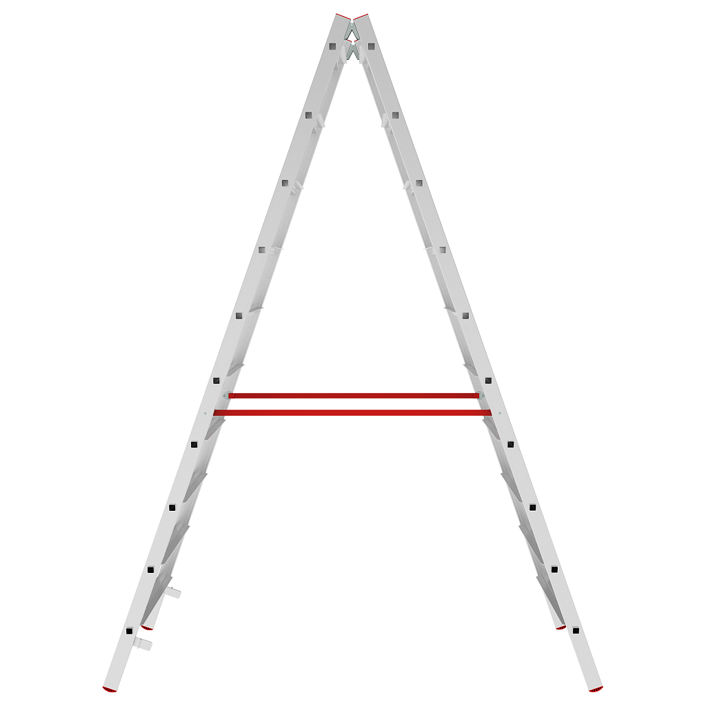 Алюминиевая стремянка со ступенями 80 мм NV 5120