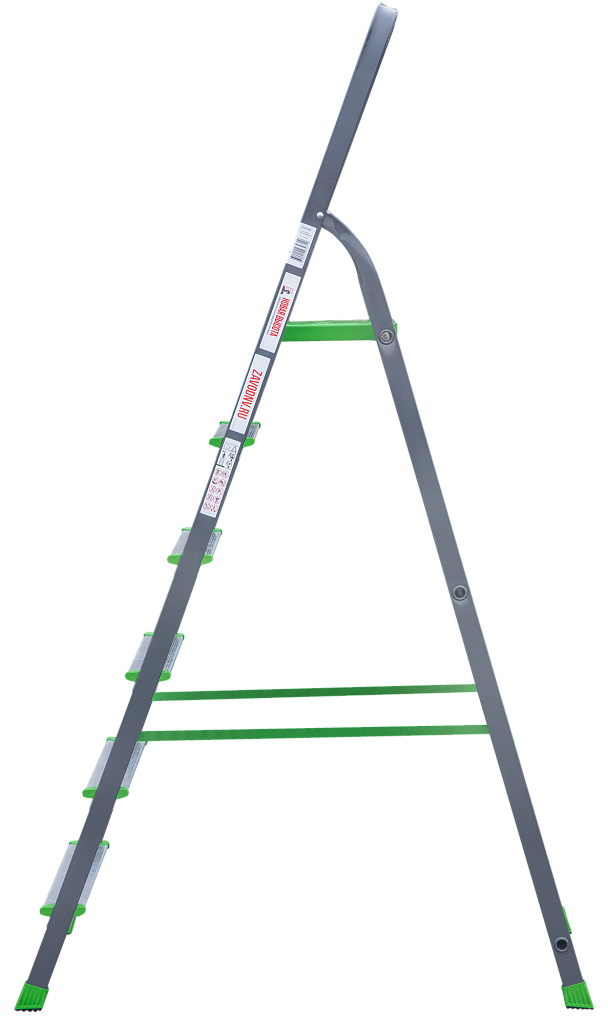 Стальная стремянка с алюминиевыми ступенями 80 мм NV 2130