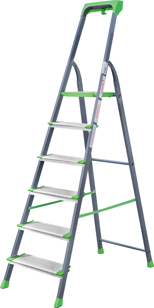 Стремянка стальная с алюминиевыми ступенями 130 мм NV 2138