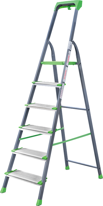 Стремянка стальная с алюминиевыми ступенями 130 мм NV 2138