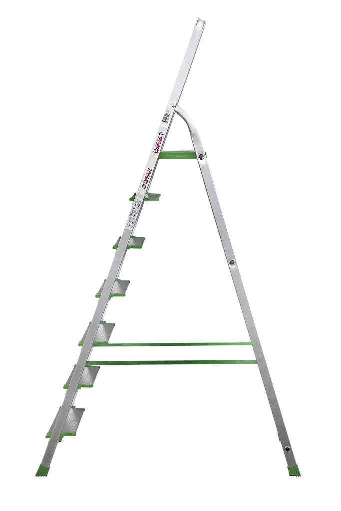 Алюминиевая стремянка со ступенями 130 мм NV 2117