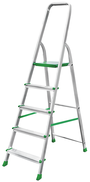 Алюминиевая стремянка со ступенями 80 мм NV 2110