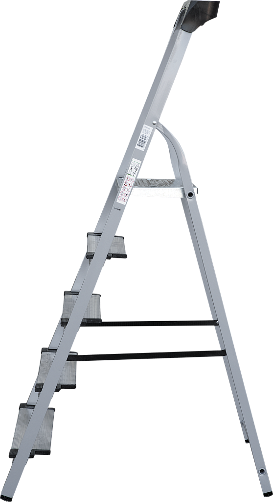 Стальная стремянка с алюминиевыми ступенями 130 мм NV 1138