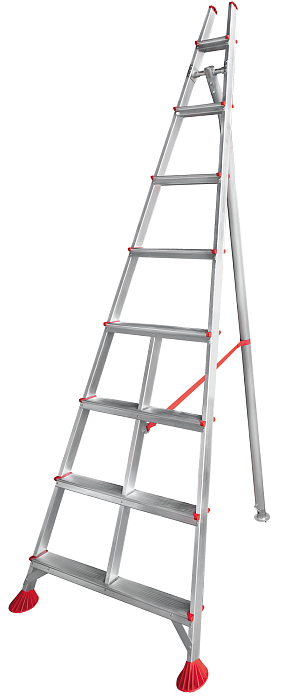 Садовая стремянка, ступени 80 мм, телескопический упор NV 3190