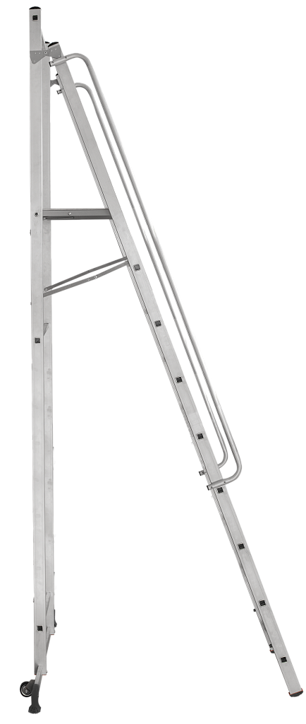 Передвижная лестница-стремянка с платформой NV 1540