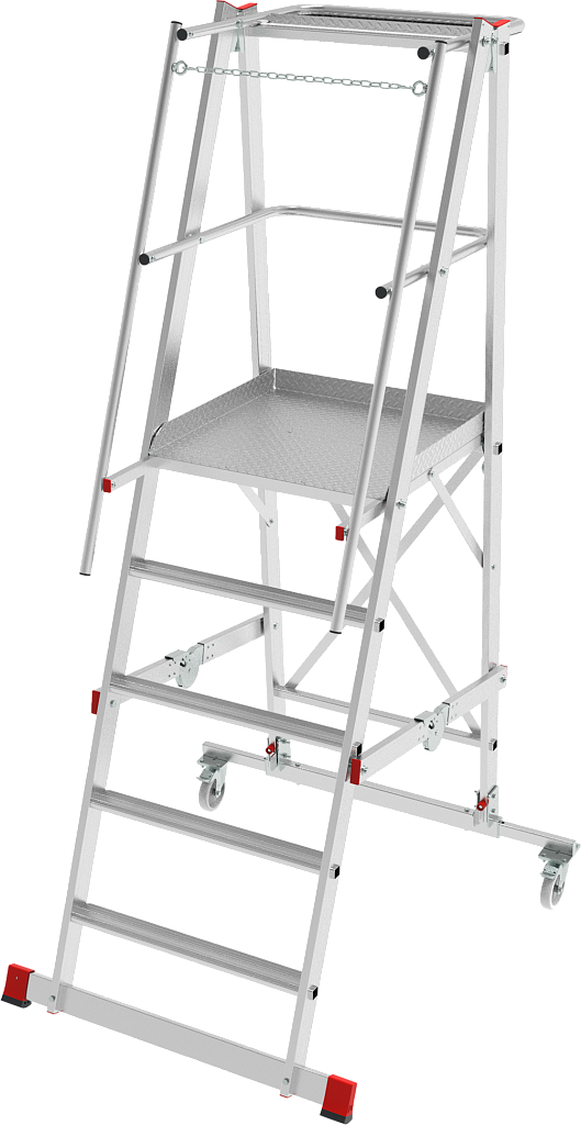 Лестница-стремянка складная с платформой NV 5540