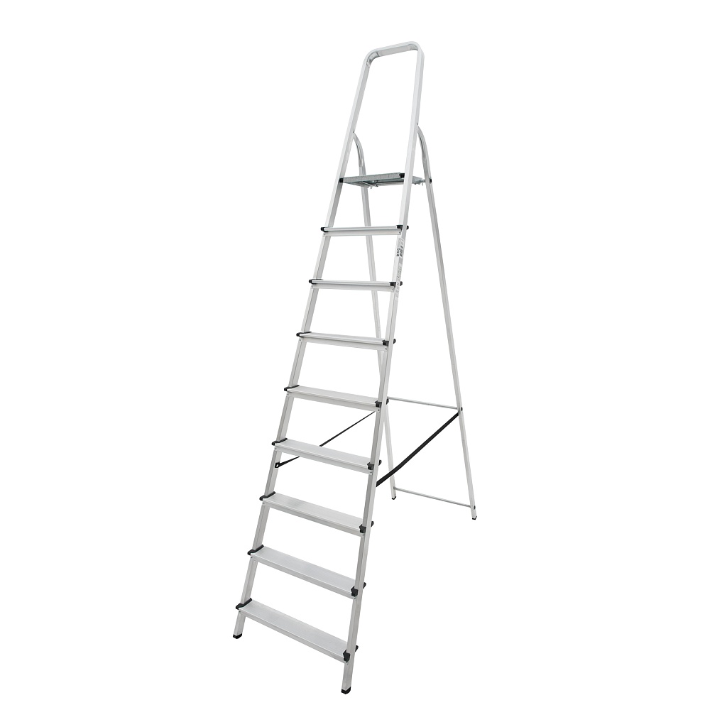 Алюминиевая стремянка со ступенями 80 мм NV 1110