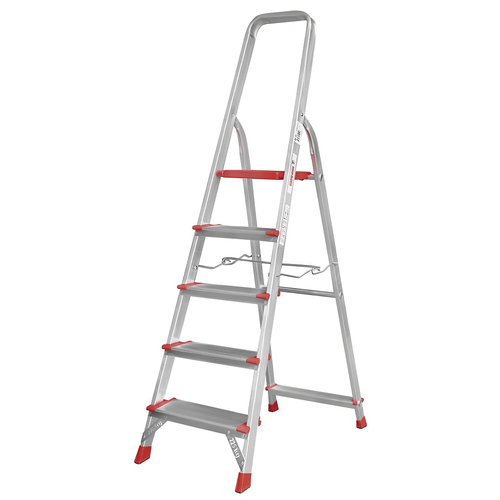 Стремянка с металлической стяжкой и ступенями 130 мм NV 3119