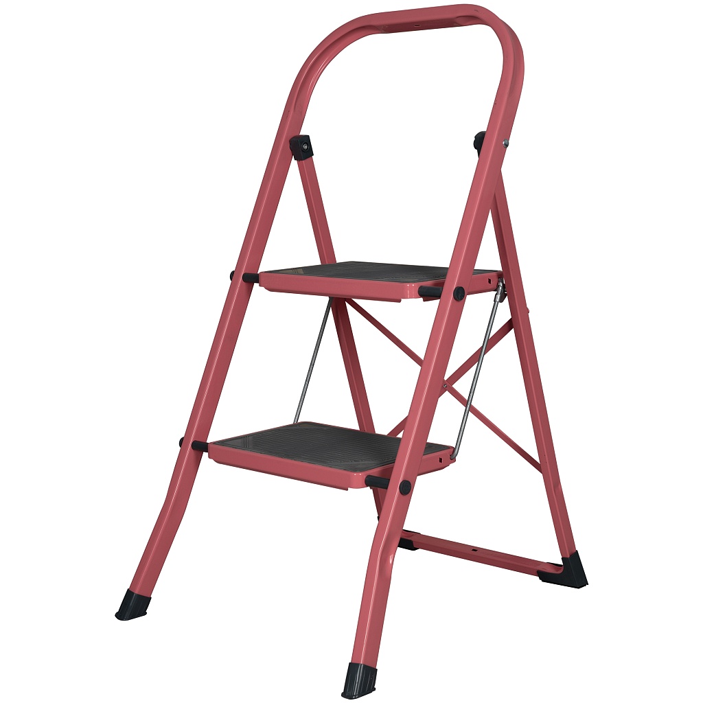 Стремянка стальная Надёжа 1158, ступени с накладками 300х200 мм, дуга 350 мм