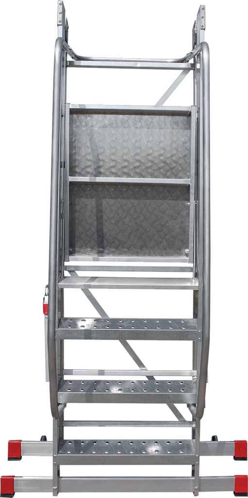 Лестница передвижная складная с площадкой NV 8000055