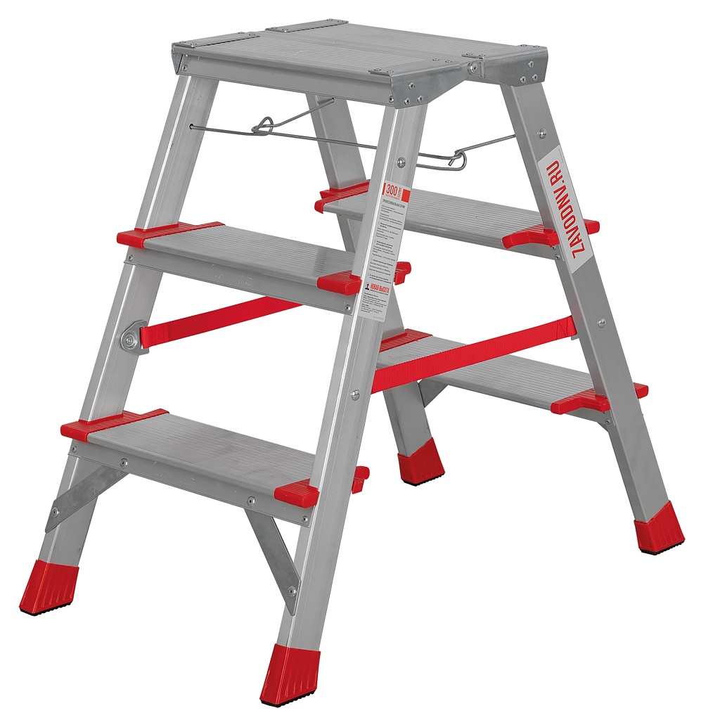 Алюминиевая стремянка со ступенями 130 мм NV 3127