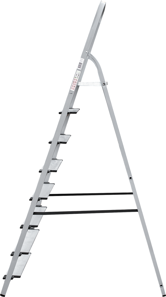 Стальная стремянка с алюминиевыми ступенями 130 мм NV 1137