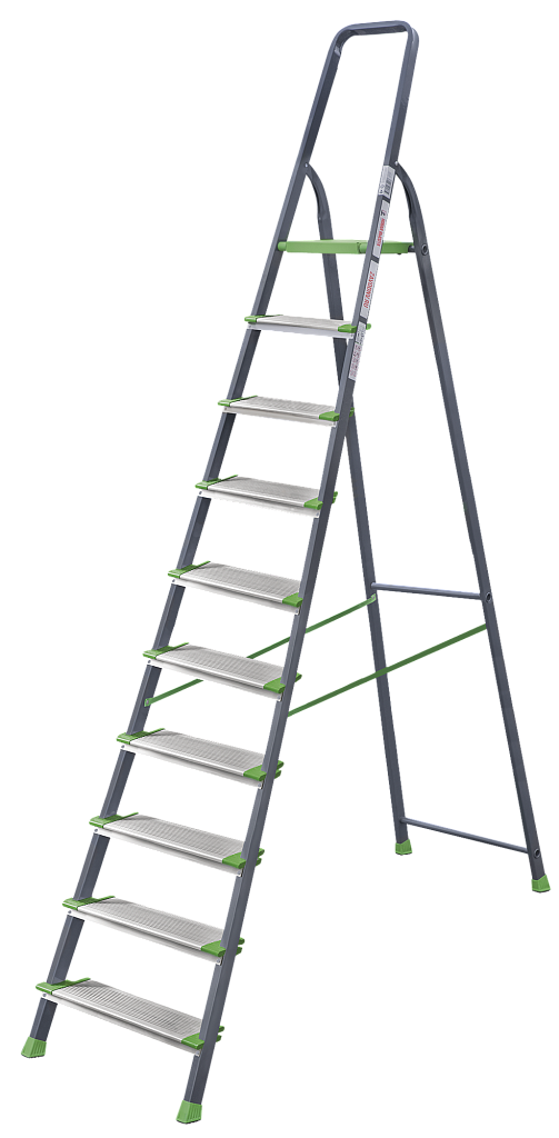 Стремянка стальная с алюминиевыми ступенями 130 мм NV 2137
