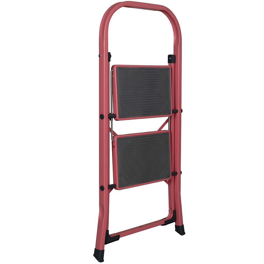 Стремянка стальная Надёжа 1158, ступени с накладками 300х200 мм, дуга 350 мм