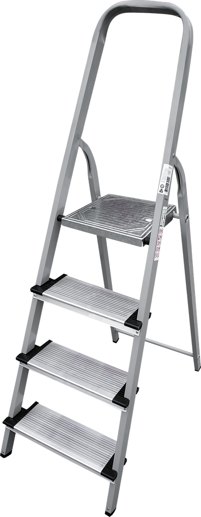 Стальная стремянка с алюминиевыми ступенями 130 мм NV 1137