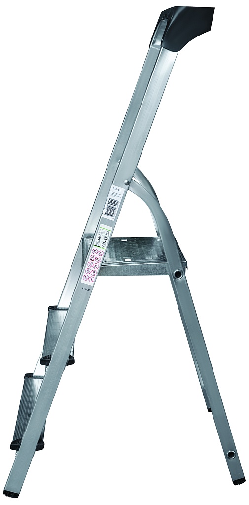 Алюминиевая стремянка с органайзером, ступени 80 мм NV 1115