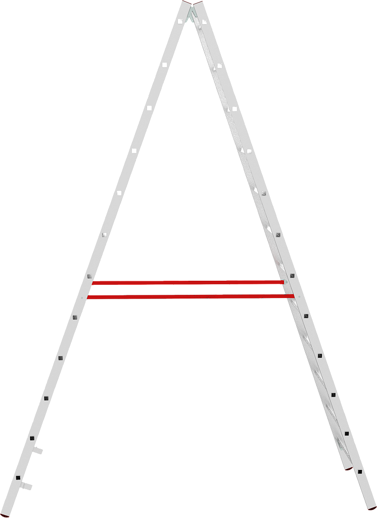 Алюминиевая стремянка со ступенями 30 мм NV 5123
