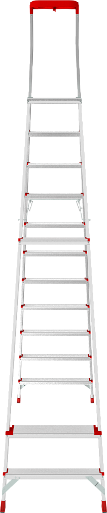 Стремянка с органайзером и ступенями 80 мм NV 3135
