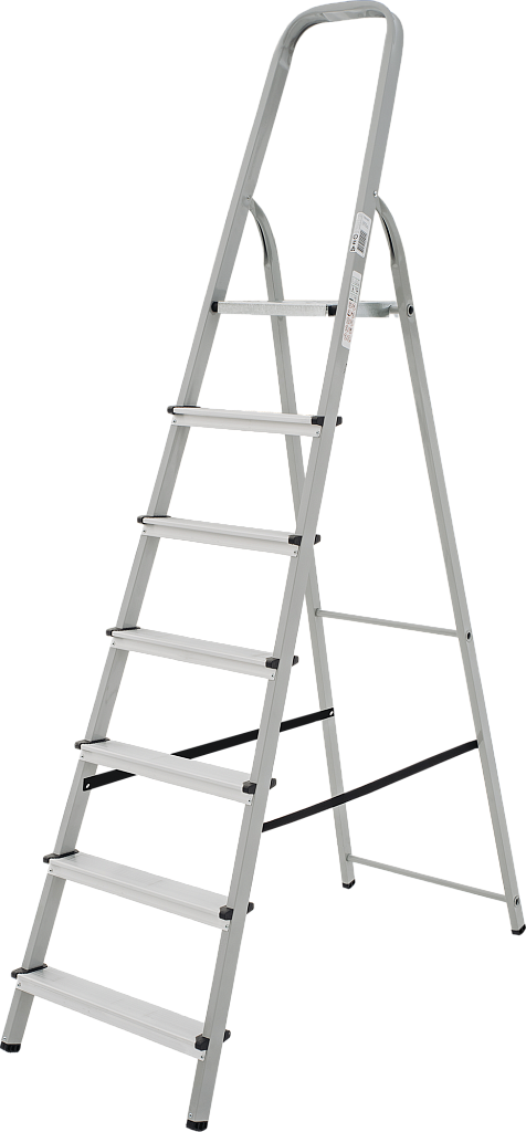 Стальная стремянка с алюминиевыми ступенями 80 мм NV 1130