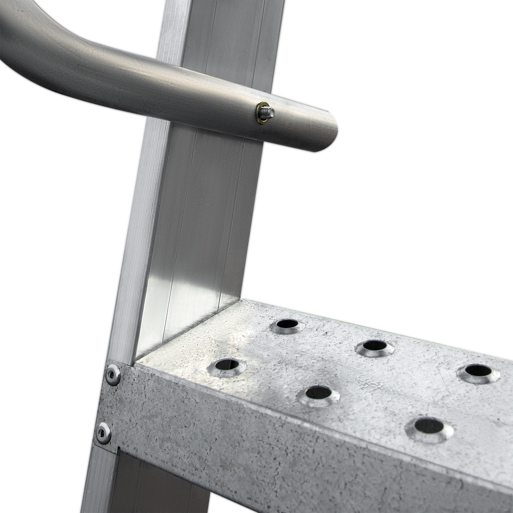 Лестница передвижная складная с площадкой NV 8000073