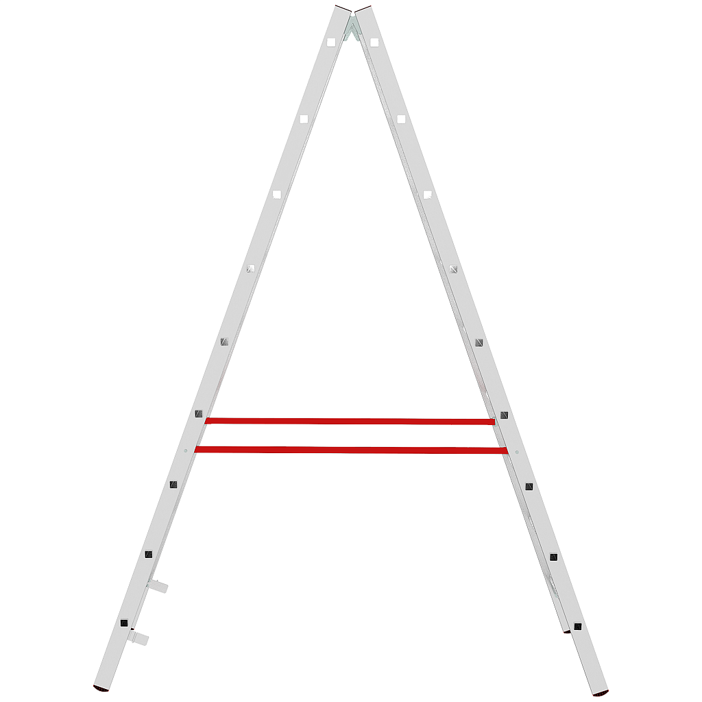 Алюминиевая стремянка со ступенями 30 мм NV 5123