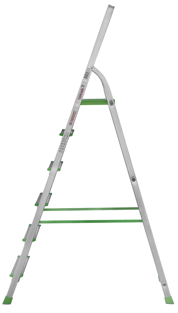 Алюминиевая стремянка со ступенями 80 мм NV 2110
