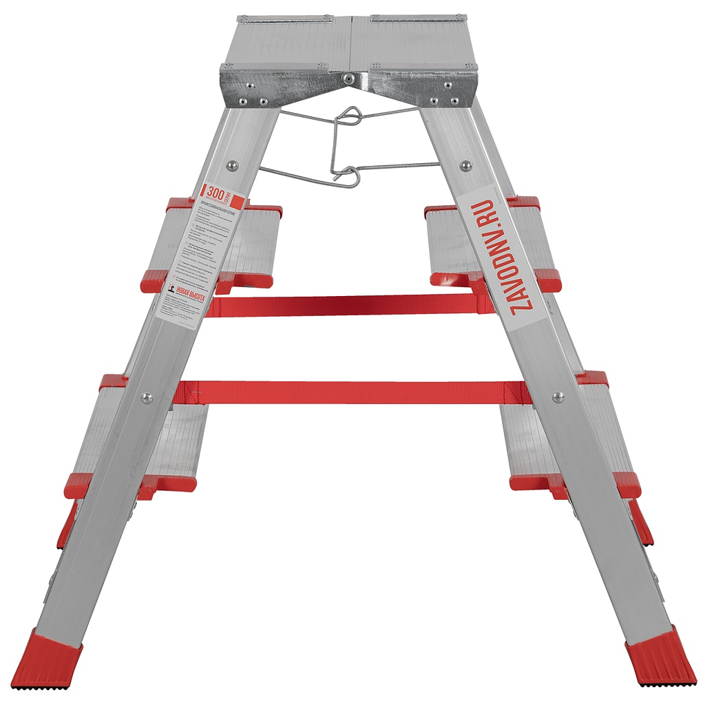 Алюминиевая стремянка со ступенями 130 мм NV 3127