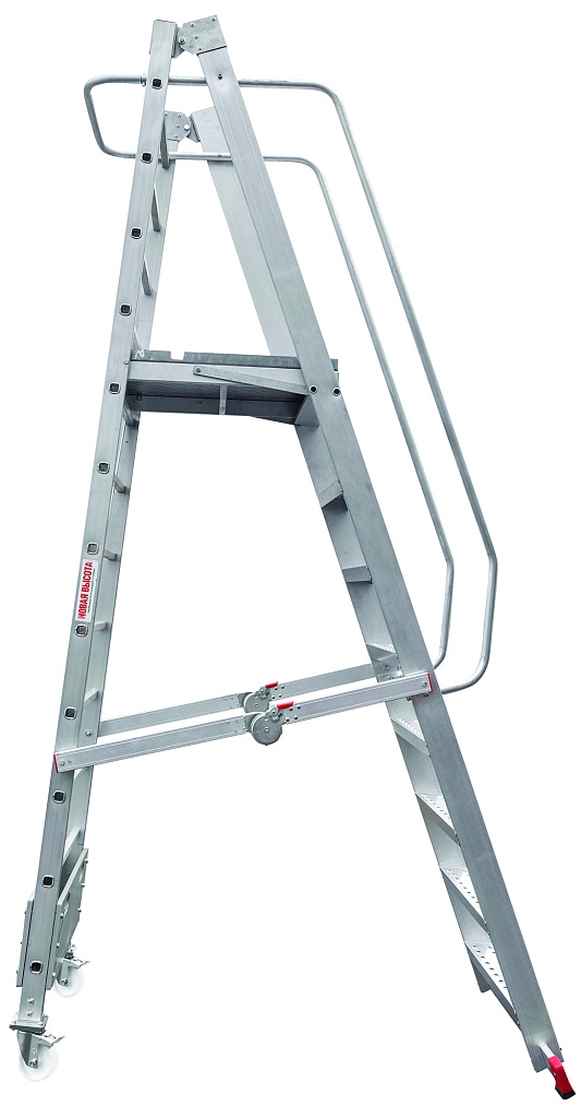 Лестница складная с платформой NV 3540