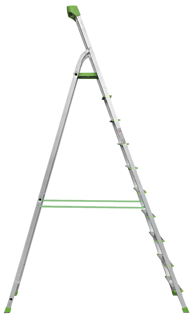 Алюминиевая стремянка с органайзером и ст. 80 мм NV 2115