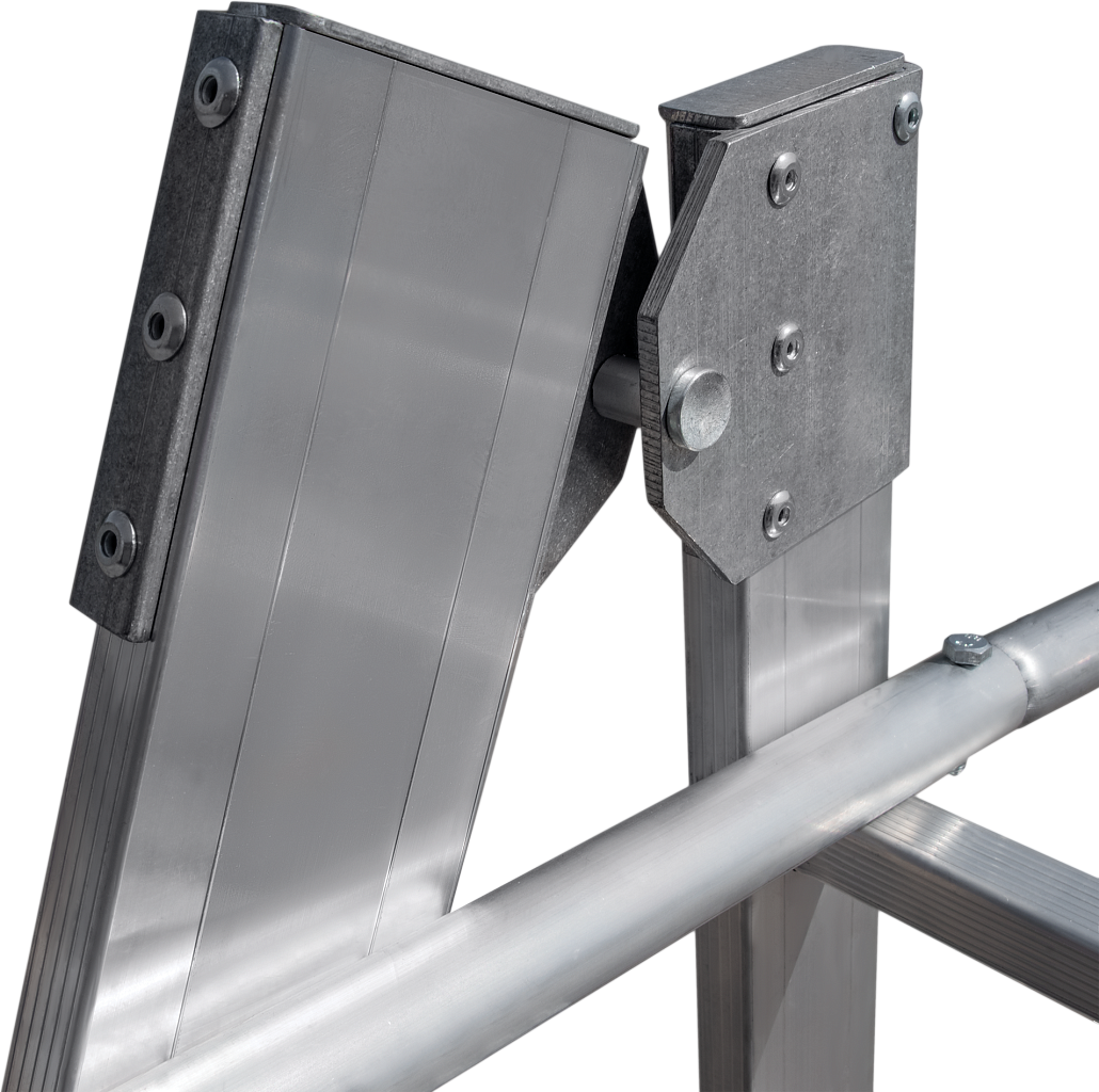 Лестница передвижная складная с площадкой NV 8000055