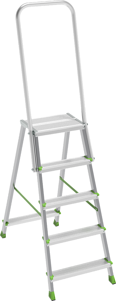 Стремянка стальная с алюминиевыми ступенями 80 мм NV 2136