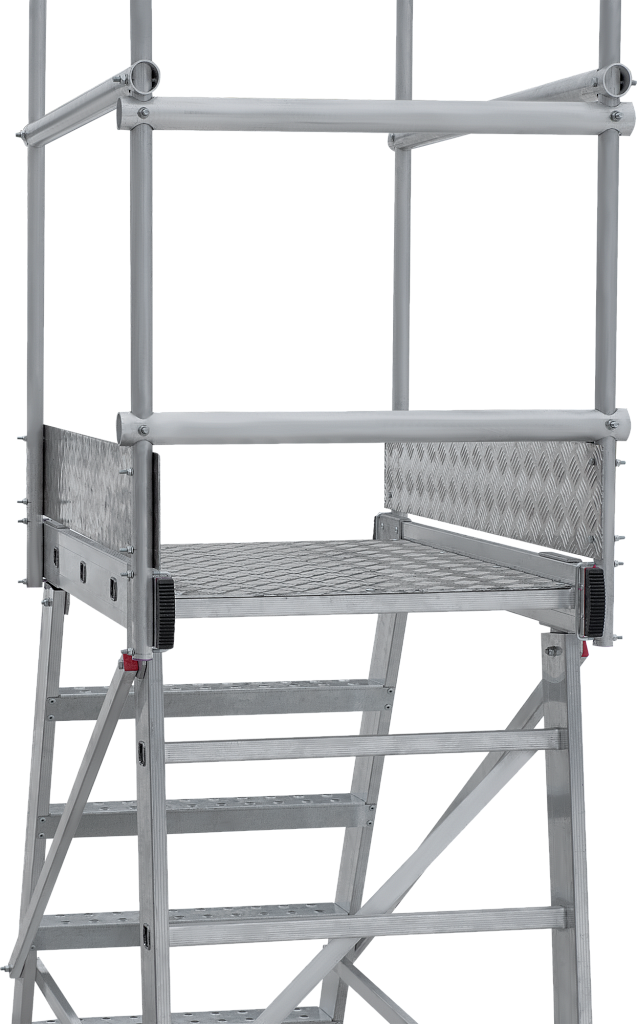 Лестница-подмости с платформой передвижная неразборная NV 8000026