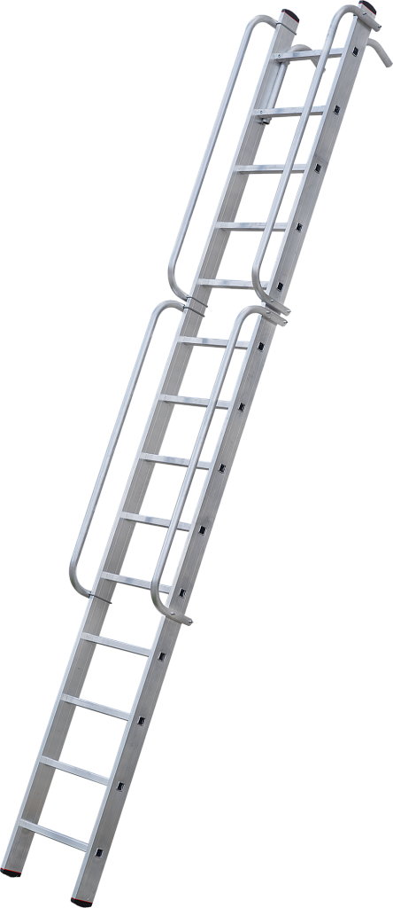 Лестница с зацепами и поручнями NV 5216