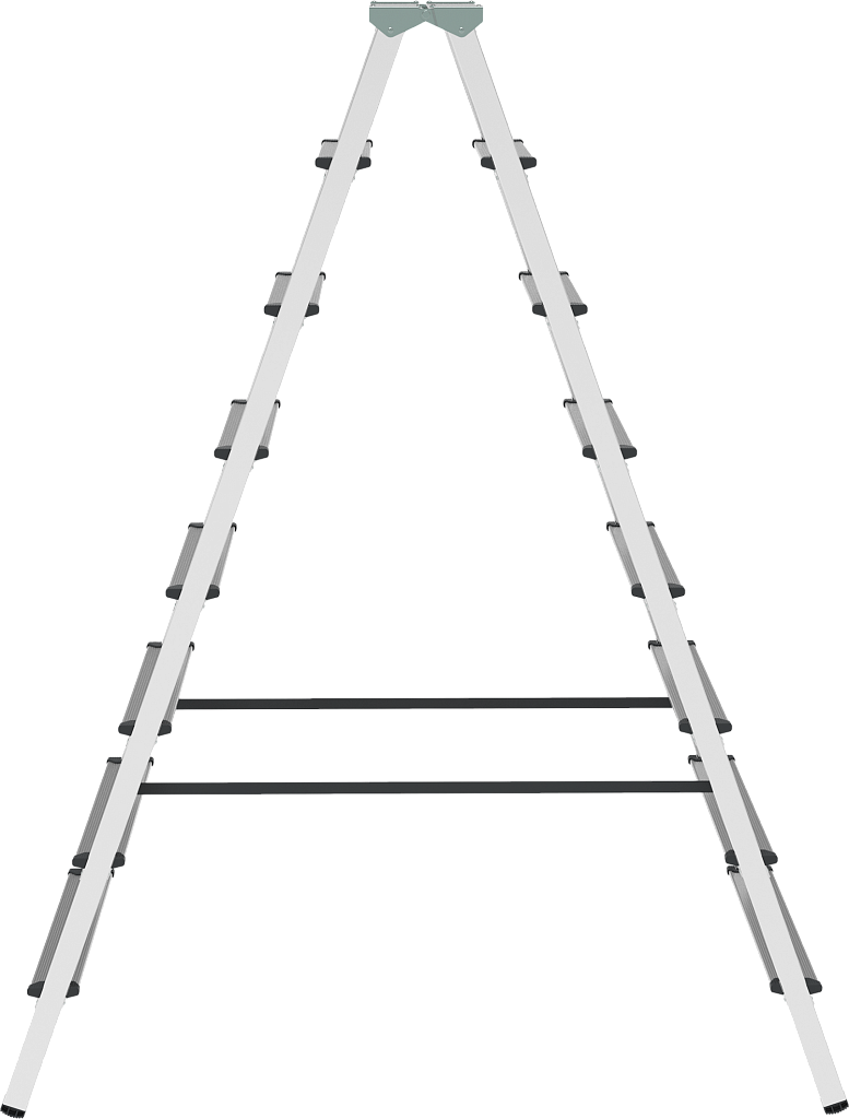 Алюминиевая стремянка, ступени 80 мм NV 1120