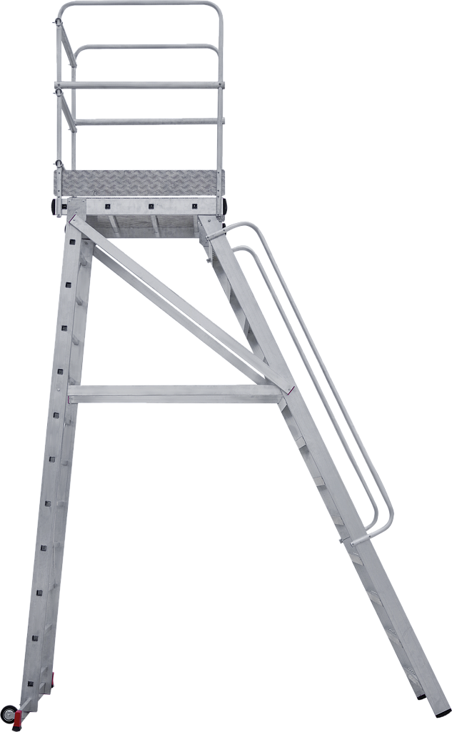 Лестница-подмости с платформой передвижная неразборная NV 8000026