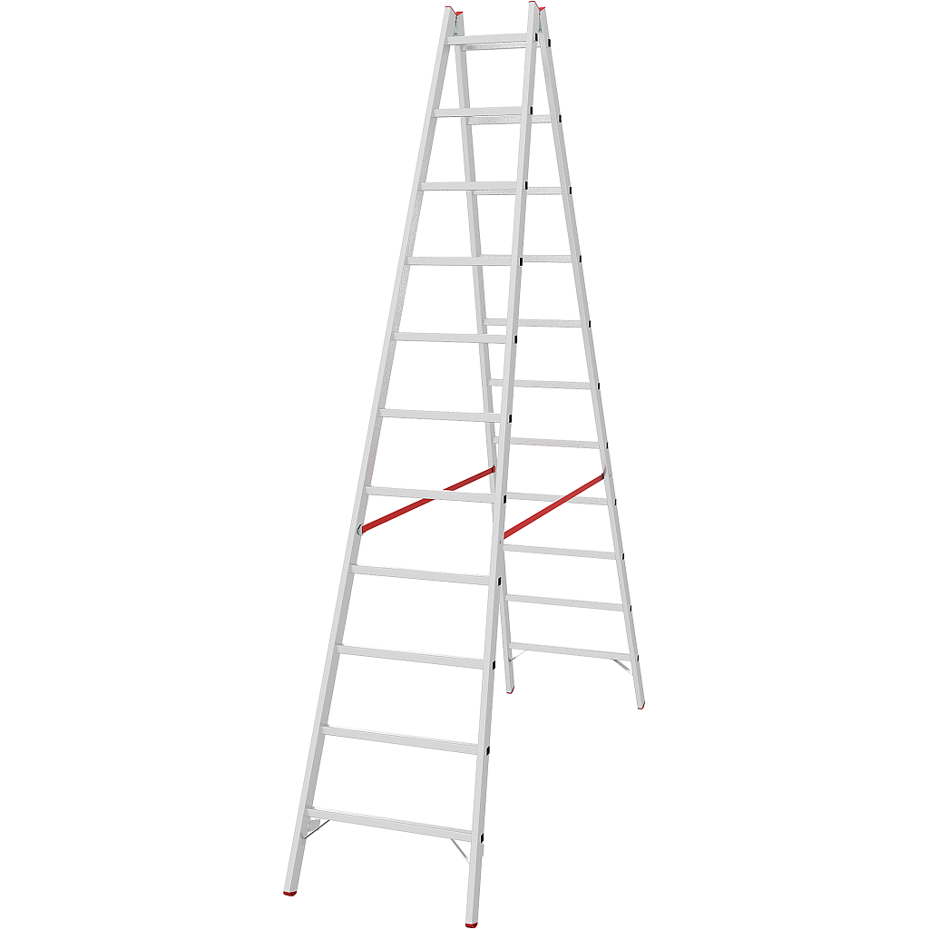 Алюминиевая стремянка со ступенями 30 мм NV 5123