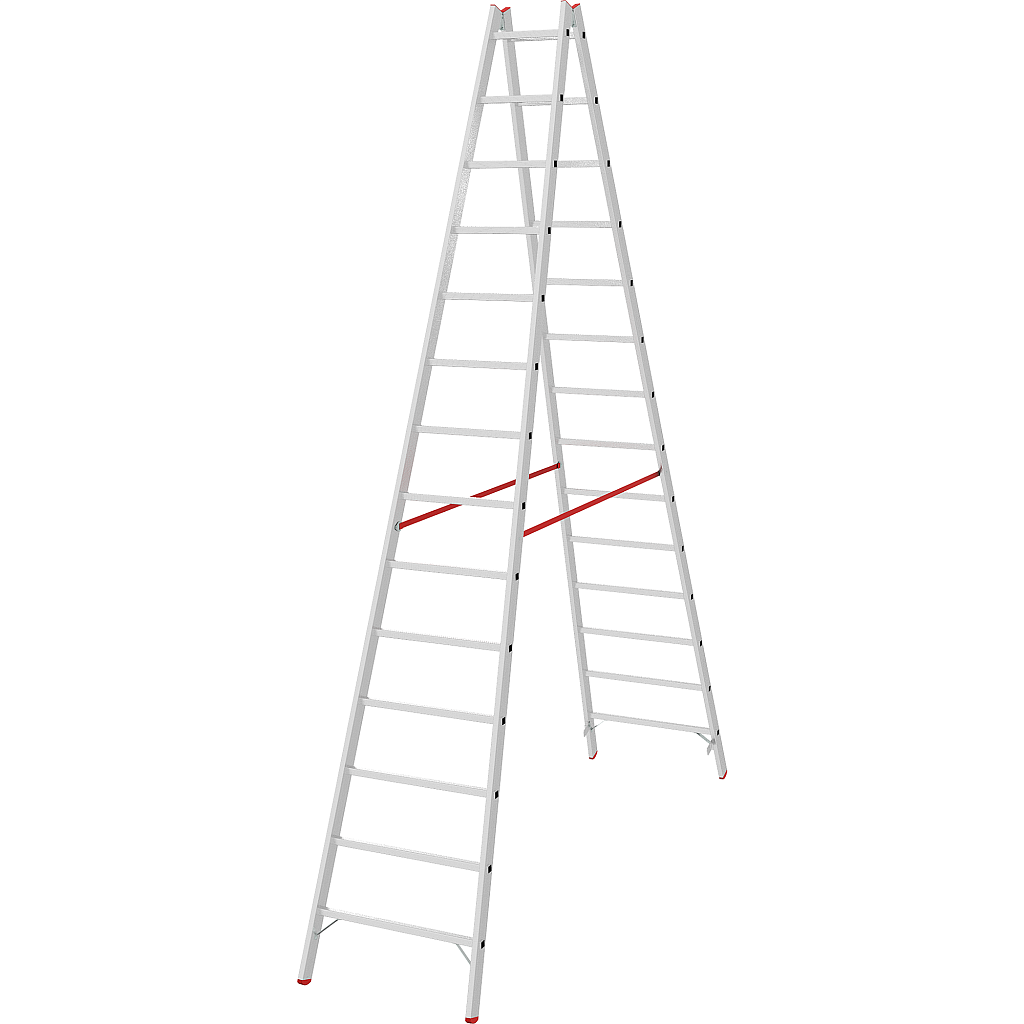 Алюминиевая стремянка со ступенями 30 мм NV 5123