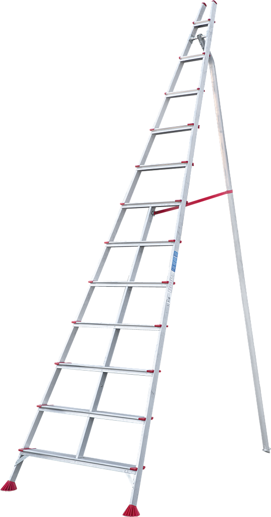 Садовая стремянка, ступени 130 мм, телескопический упор NV 3197 