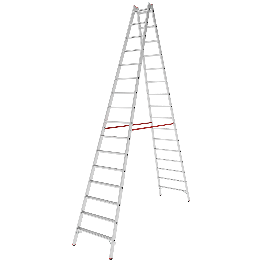Алюминиевая стремянка со ступенями 80 мм NV 5120