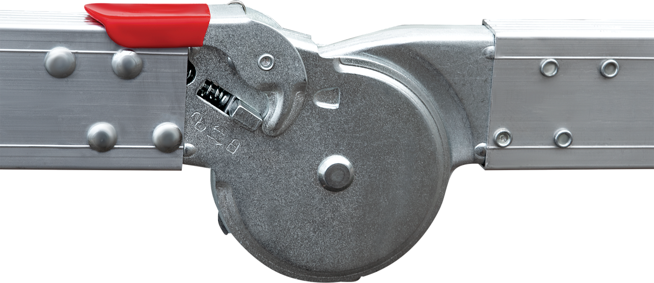 Лестница передвижная складная с винтовыми упорами с площадкой 1,7 м NV 8000043