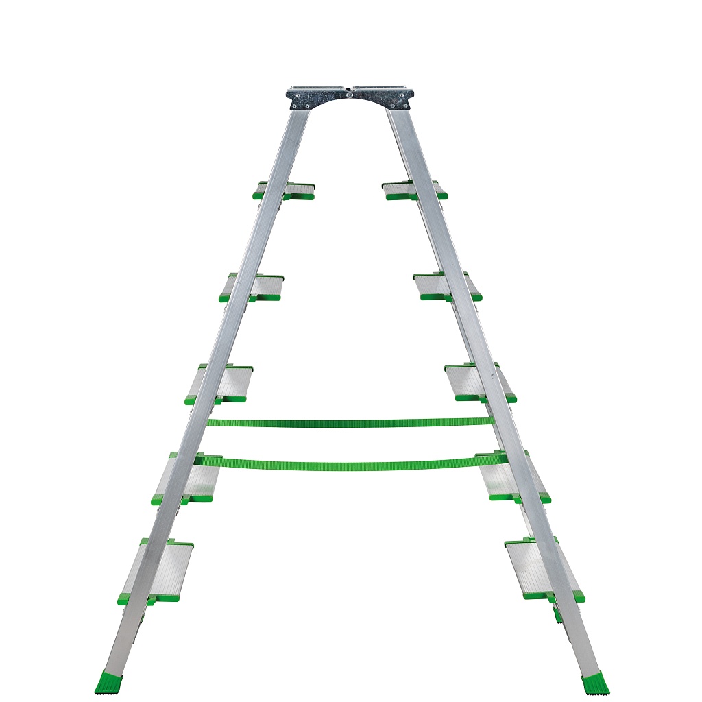 Алюминиевая стремянка с ступенями глубиной 130 мм NV 2127