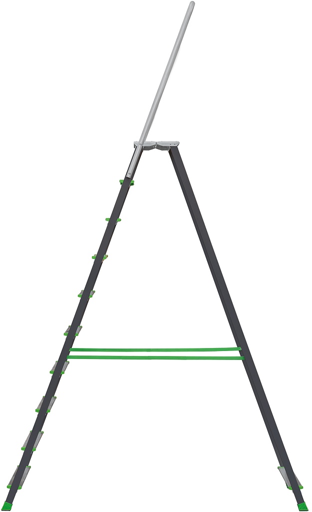 Стремянка стальная с алюминиевыми ступенями 80 мм NV 2136