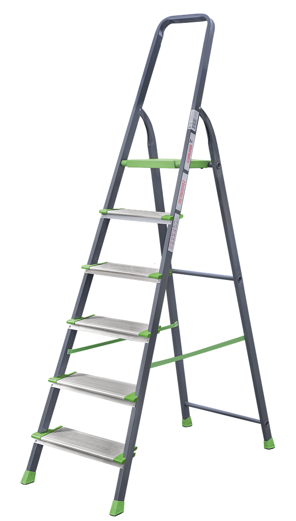 Стремянка стальная с алюминиевыми ступенями 130 мм NV 2137