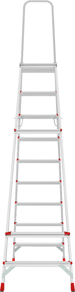 Стремянка со ступенями 80 мм NV 3130