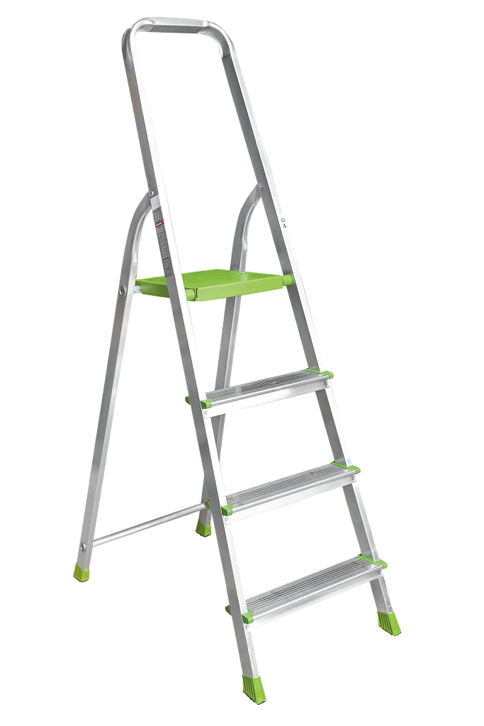 Алюминиевая стремянка со ступенями 80 мм NV 2110