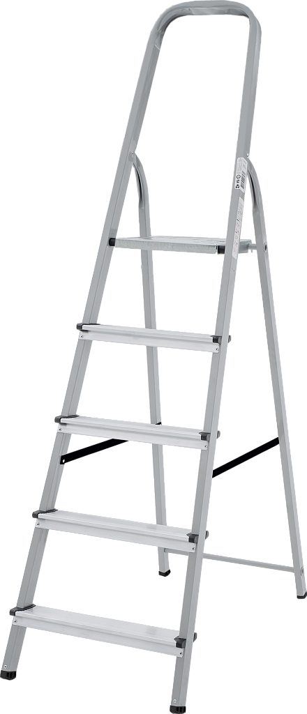 Стальная стремянка с алюминиевыми ступенями 80 мм NV 1130