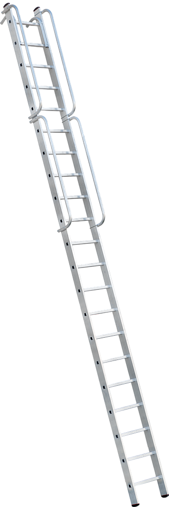 Лестница с зацепами и поручнями NV 5216